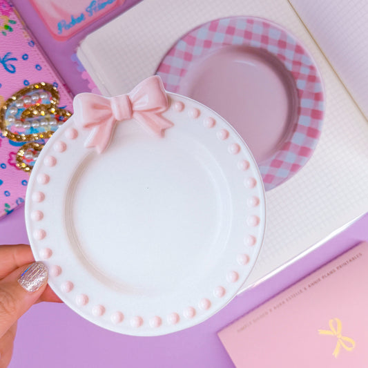 Journaling Paper Sticker - Pink Plates Sticker SET