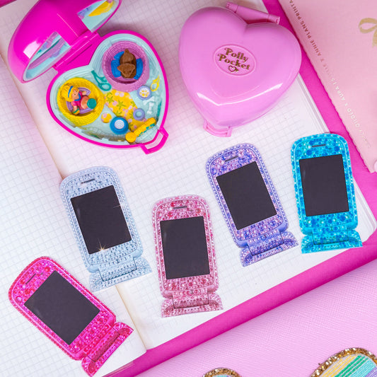Journaling Paper Sticker - Bedazzled Flip Phone Sticker SET