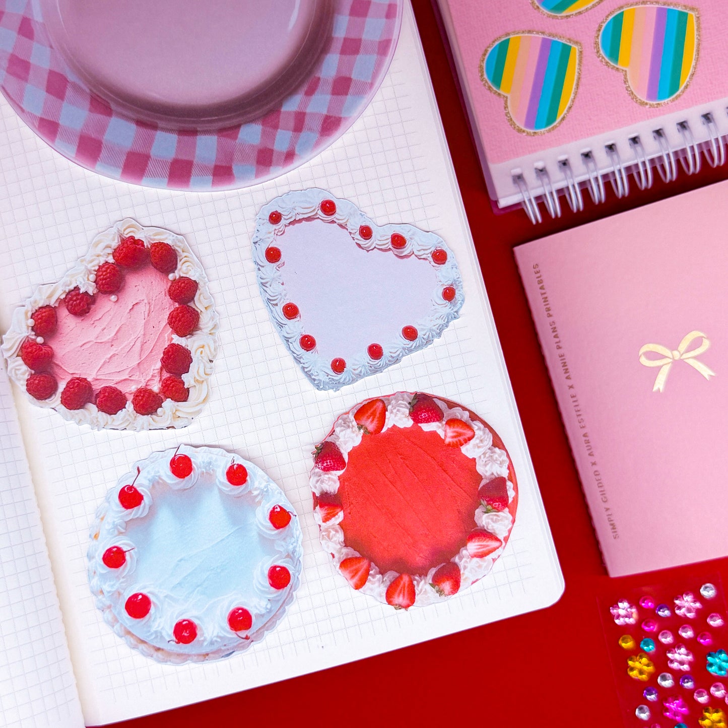 Journaling Paper Sticker -  Fancy Cakes Sticker SET