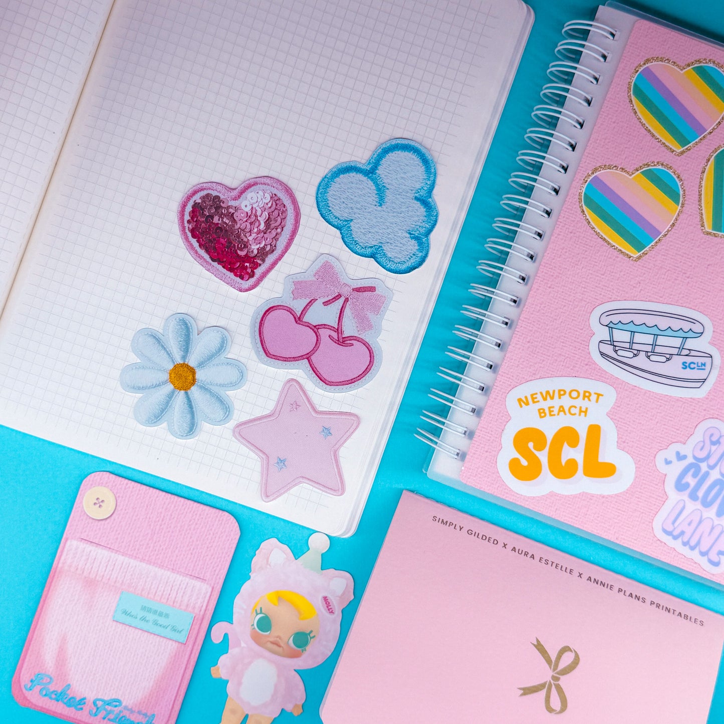 Journaling Paper Sticker - Assorted Patch Sticker SET