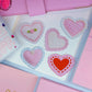 Journaling Paper Sticker - Crochet Hearts Sticker SET