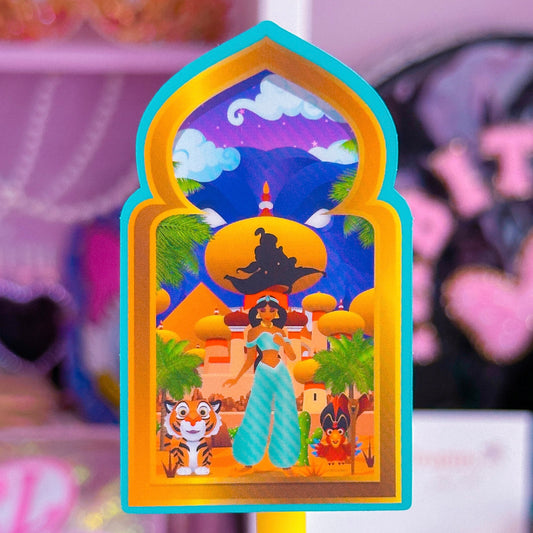 Waterproof Sticker - Castle Window (Jasmine)