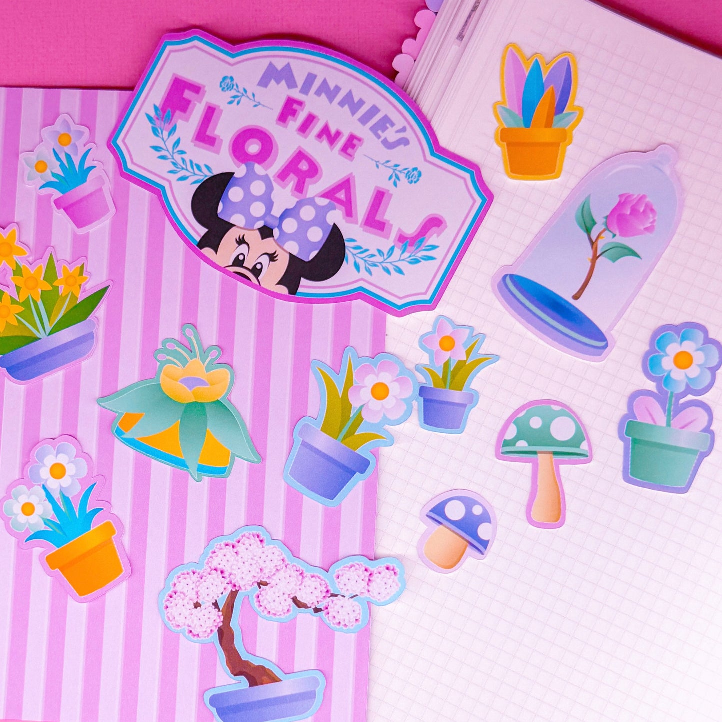 STICKER SCRAP PACK - Storefronts (Minnie's Flowers)