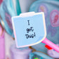 Waterproof Sticker - Sticky Note Blue