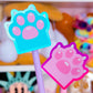 Waterproof Sticker - Rainbow Kitty Paw