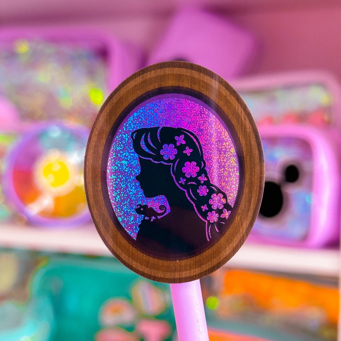 Waterproof Sticker - (Rapunzel) Princess Profile