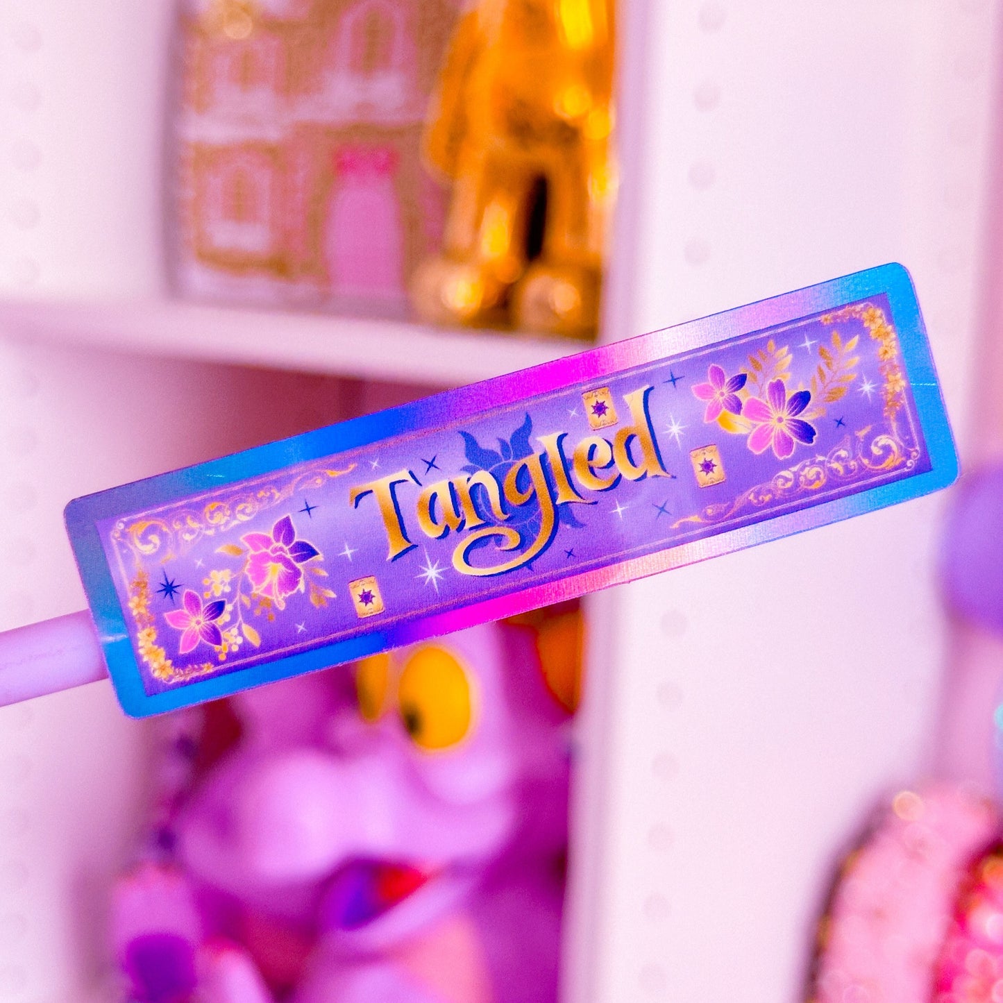 *DOLLAR DEAL* Waterproof Sticker - (Rapunzel) Book Spine
