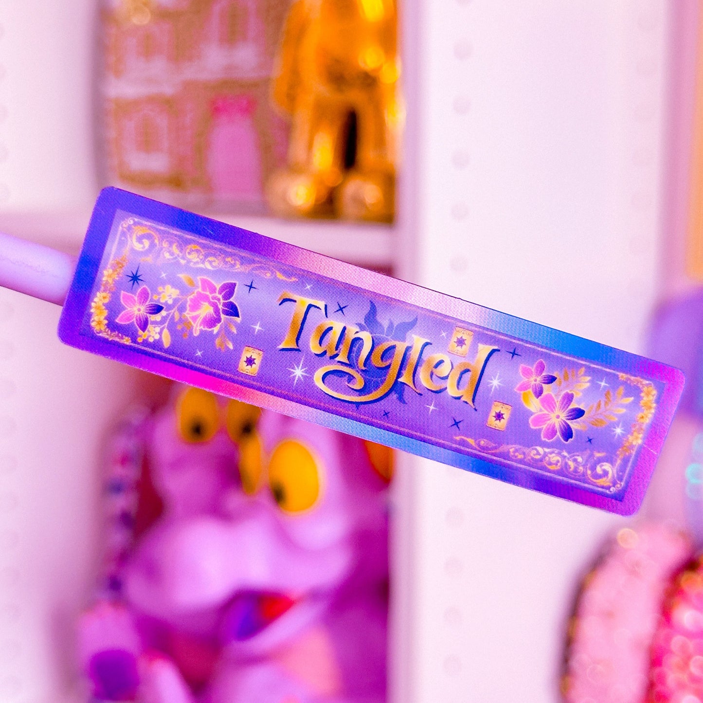 *DOLLAR DEAL* Waterproof Sticker - (Rapunzel) Book Spine