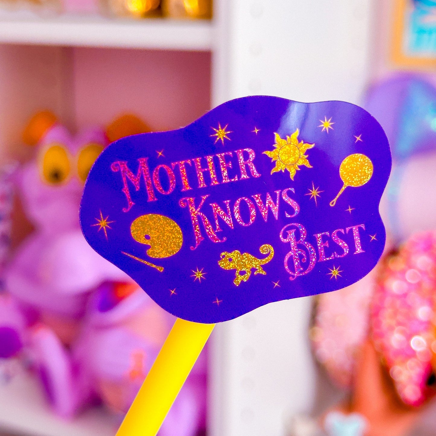 *DOLLAR DEAL* Waterproof Sticker - (Rapunzel) Mother Knows Best