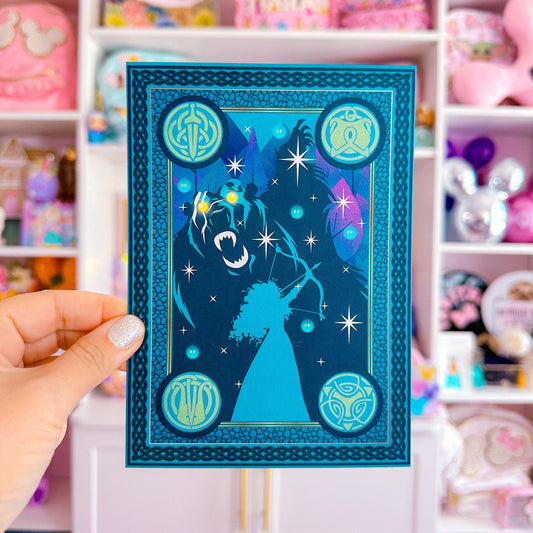 5x7 Pearlescent Art Card - Storybook Cover (Merida)