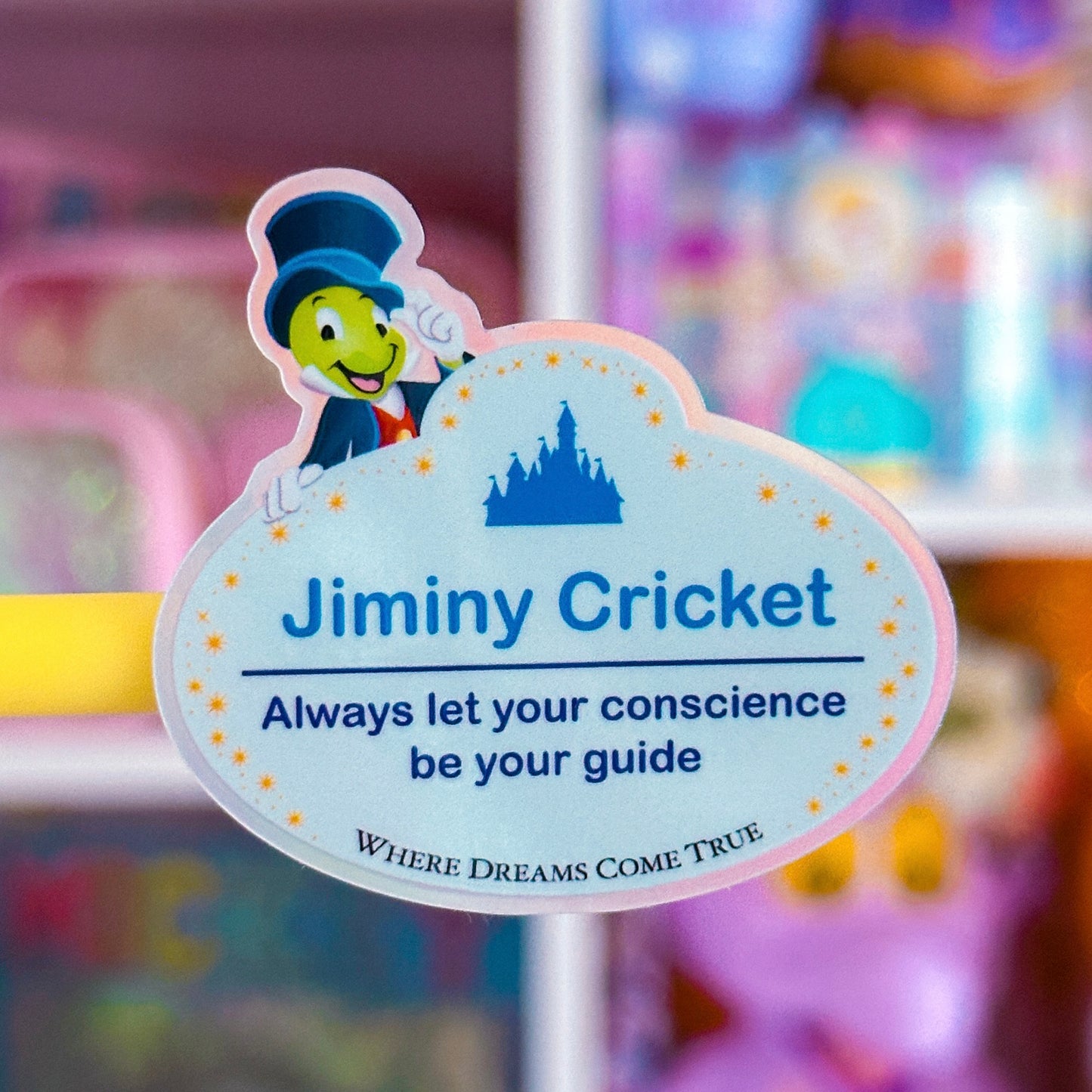 Waterproof Sticker - (Pinocchio) Cricket Nametag
