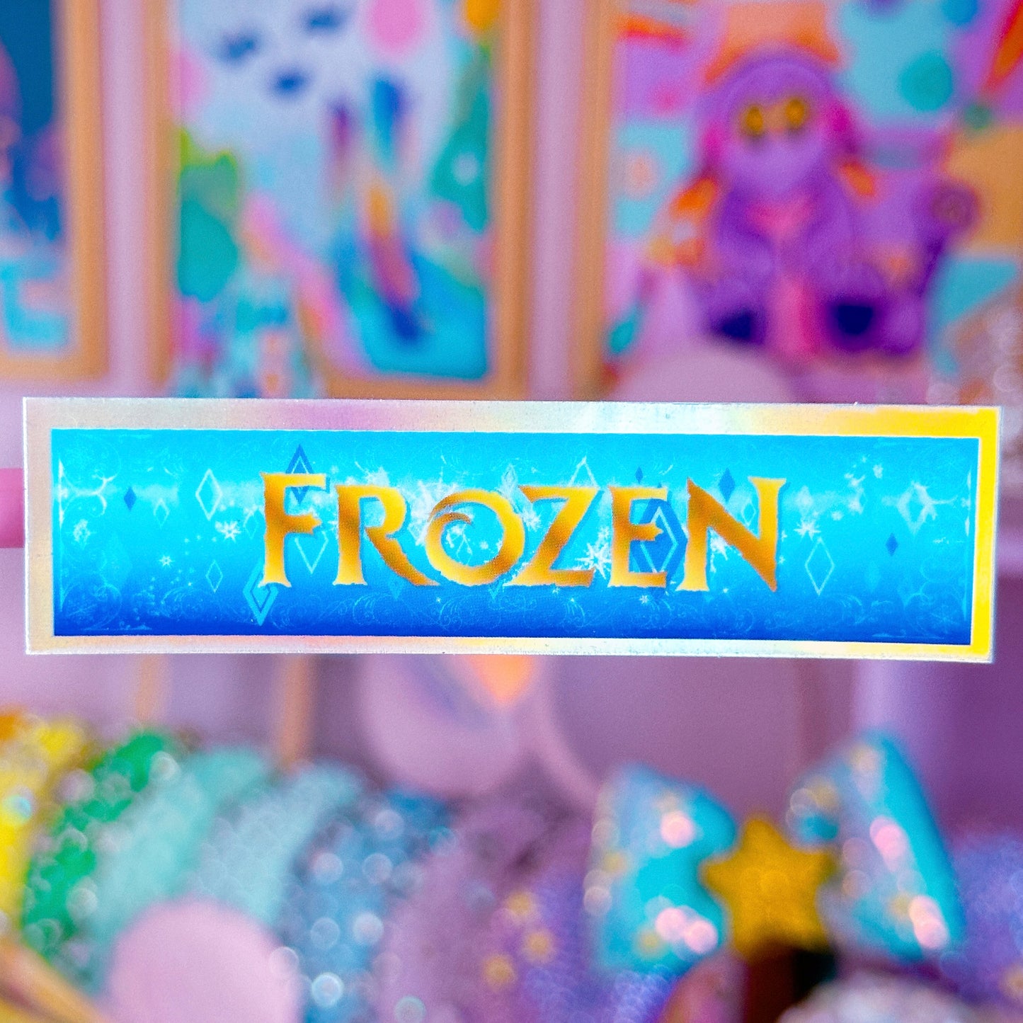 *DOLLAR DEAL* Waterproof Sticker - (Frozen) Book Spine