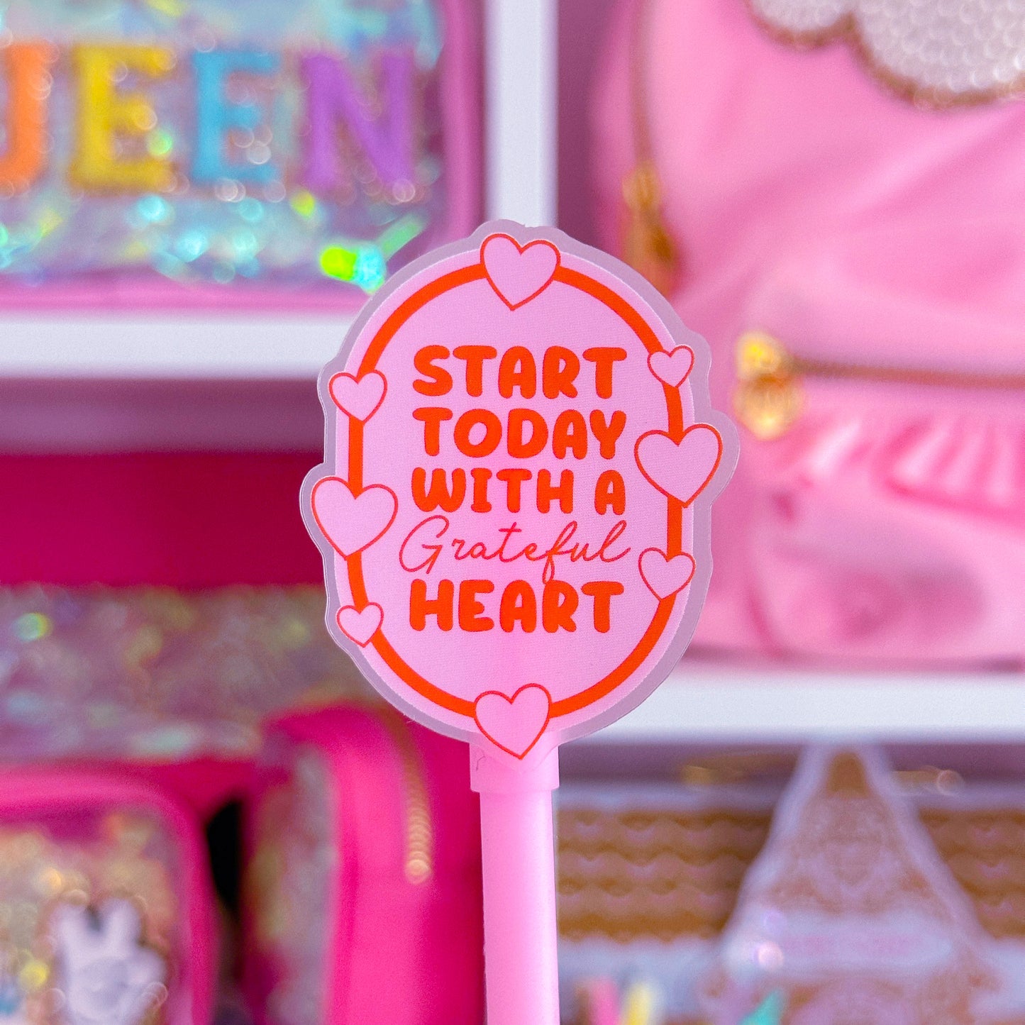 Waterproof Sticker - Start Today With A Grateful Heart