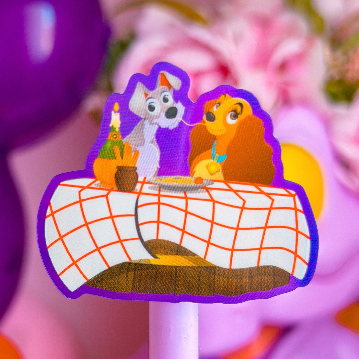 Waterproof Sticker - (Lady & Tramp) Bella Notte Spaghetti