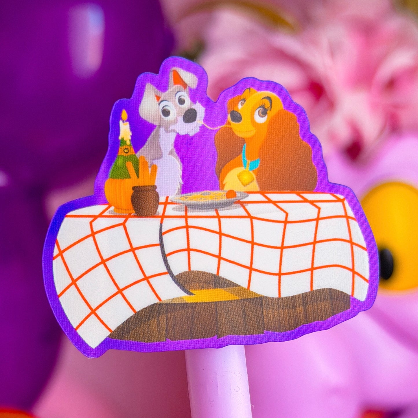 Waterproof Sticker - (Lady & Tramp) Bella Notte Spaghetti