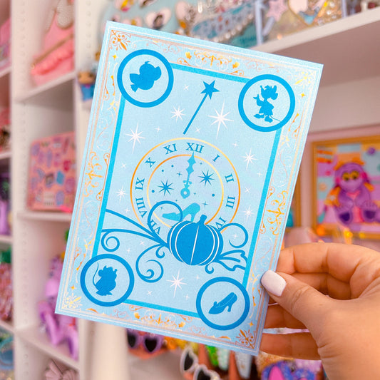 5x7 Pearlescent Art Card - Storybook Cover (Cinderella)