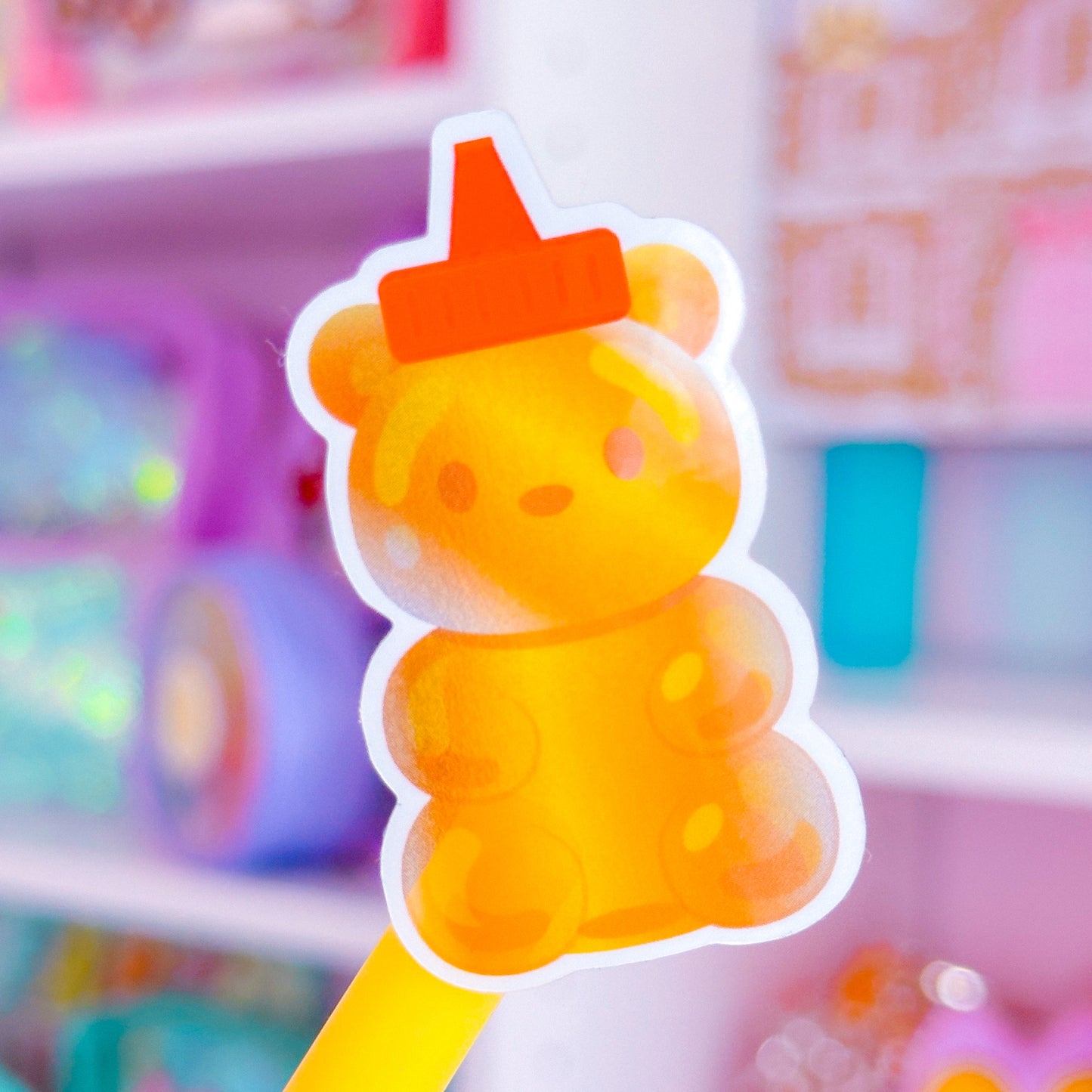 Waterproof Sticker - Clear Honey Bear Bottle