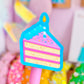 Waterproof Sticker - Birthday Cake Slice