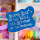 Waterproof Sticker - (Peter Pan) 2nd Star Quote