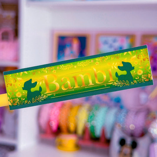 *DOLLAR DEAL*Waterproof Sticker - (Bambi) Book Spine