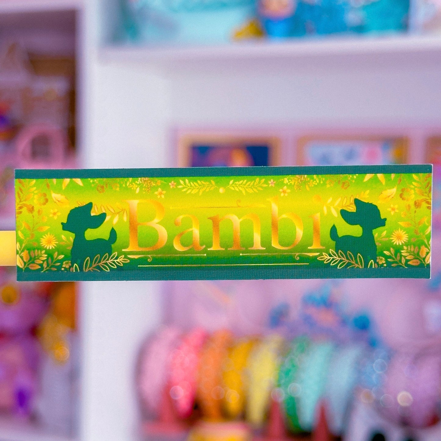 *DOLLAR DEAL*Waterproof Sticker - (Bambi) Book Spine