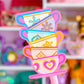 Waterproof Sticker - (Alice In Wonderland) Teacup Stack