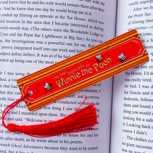 Metal Bookmark - Storybook Book Spine (Pooh)