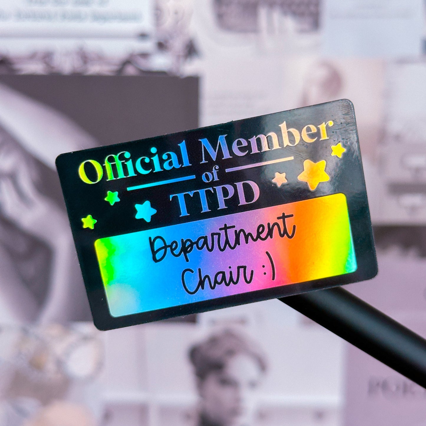 *DOLLAR DEALS* Waterproof Sticker - TTPD Department Chair