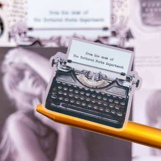 *DOLLAR DEAL* Waterproof Sticker - TTPD Typewriter