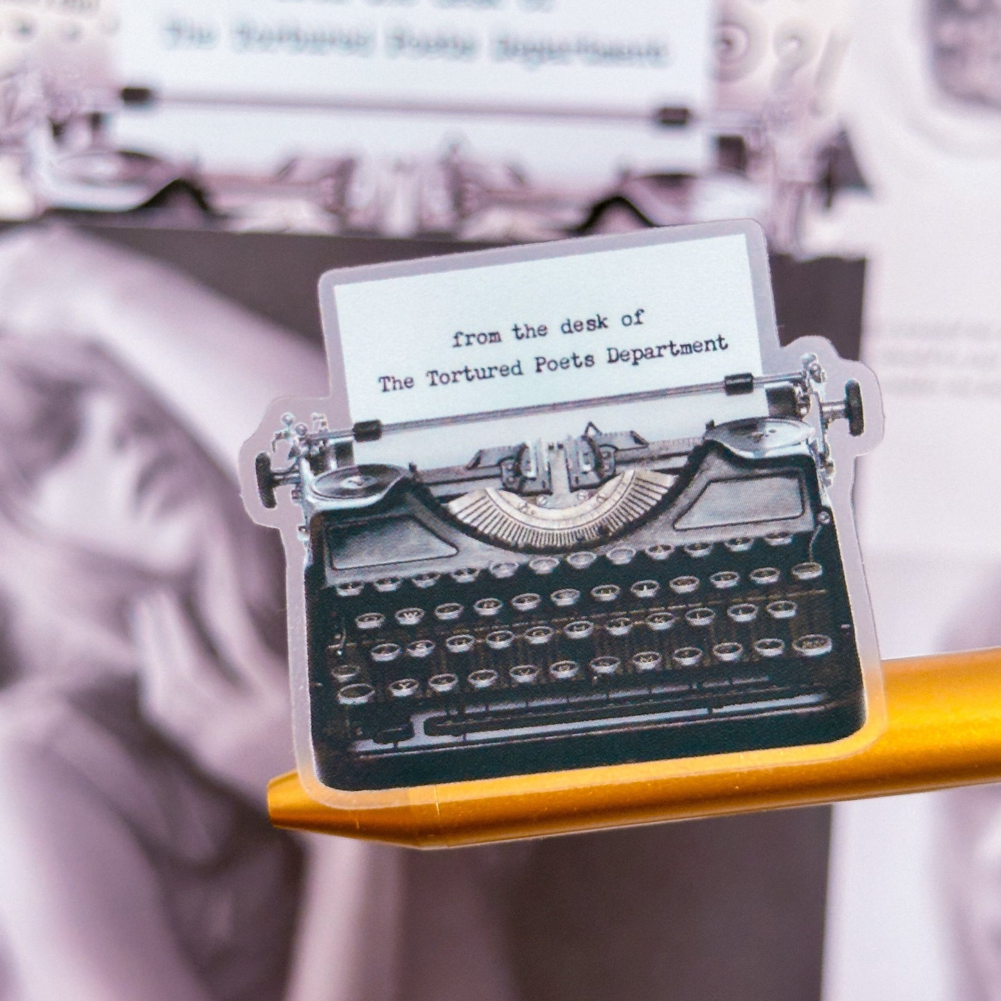 *DOLLAR DEAL* Waterproof Sticker - TTPD Typewriter