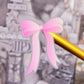 Waterproof Sticker - Pink Coquette Bow