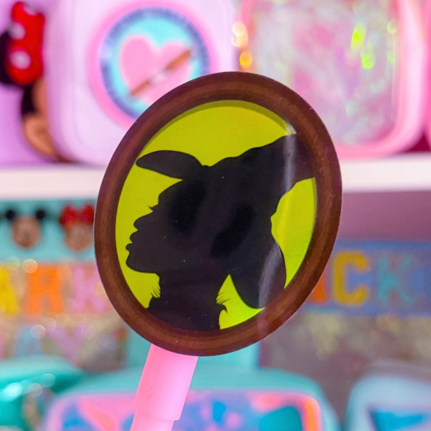 *DOLLAR DEAL* Waterproof Sticker - (WICKED) Storybook Profile GREEN