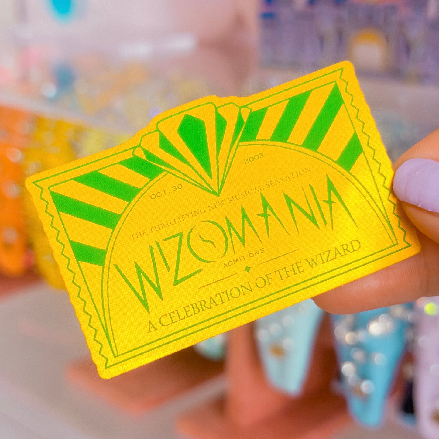 *DOLLAR DEAL* Waterproof Sticker - Wizomania Ticket