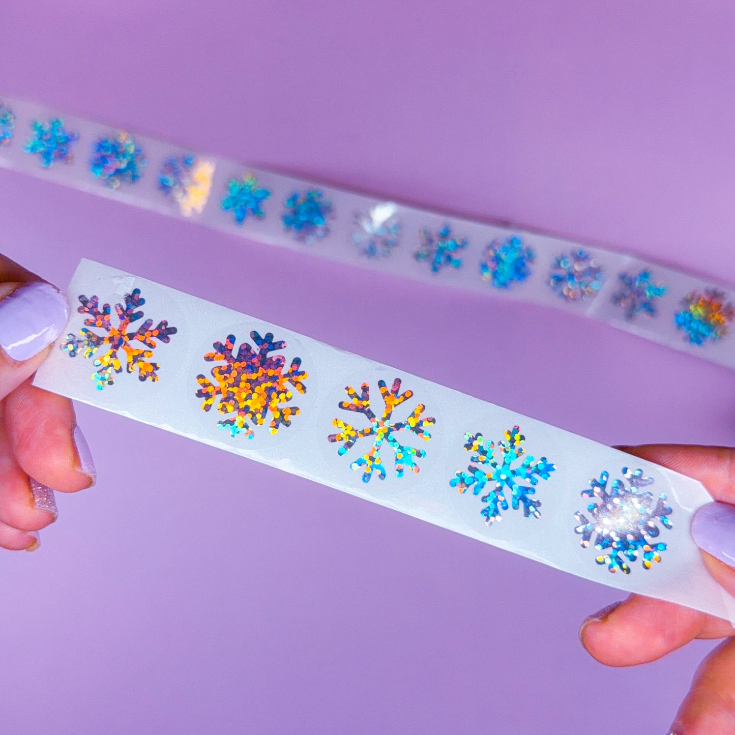 JUNK JOURNAL - HOLO Sticker Roll Sheets (4" to 6" each)