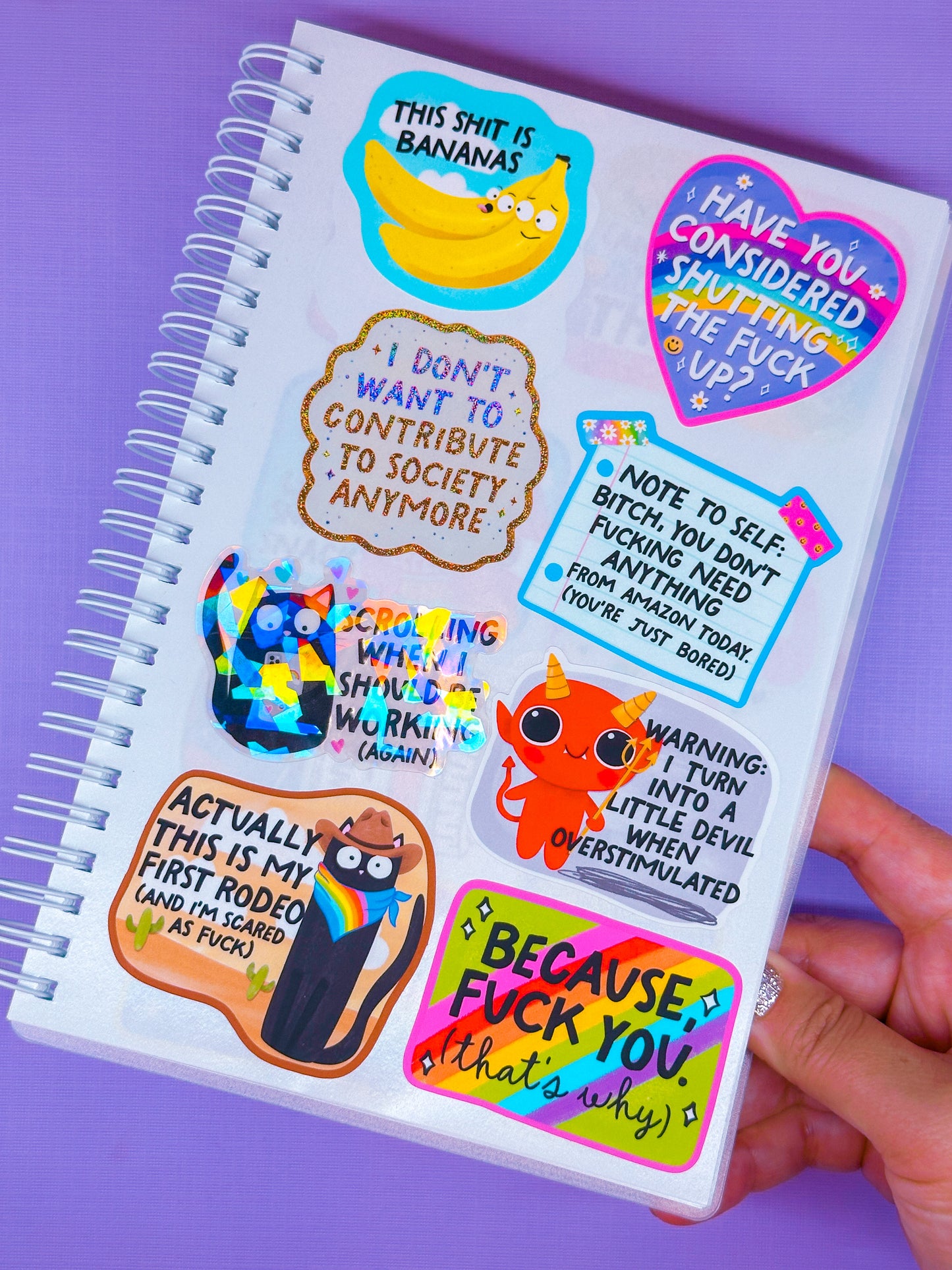 *PRE-ORDER RESTOCK - SHIPS APRIL 10*  Waterproof Sticker - NOTE TO SELF: You Don't Need Anything, You're Just Bored