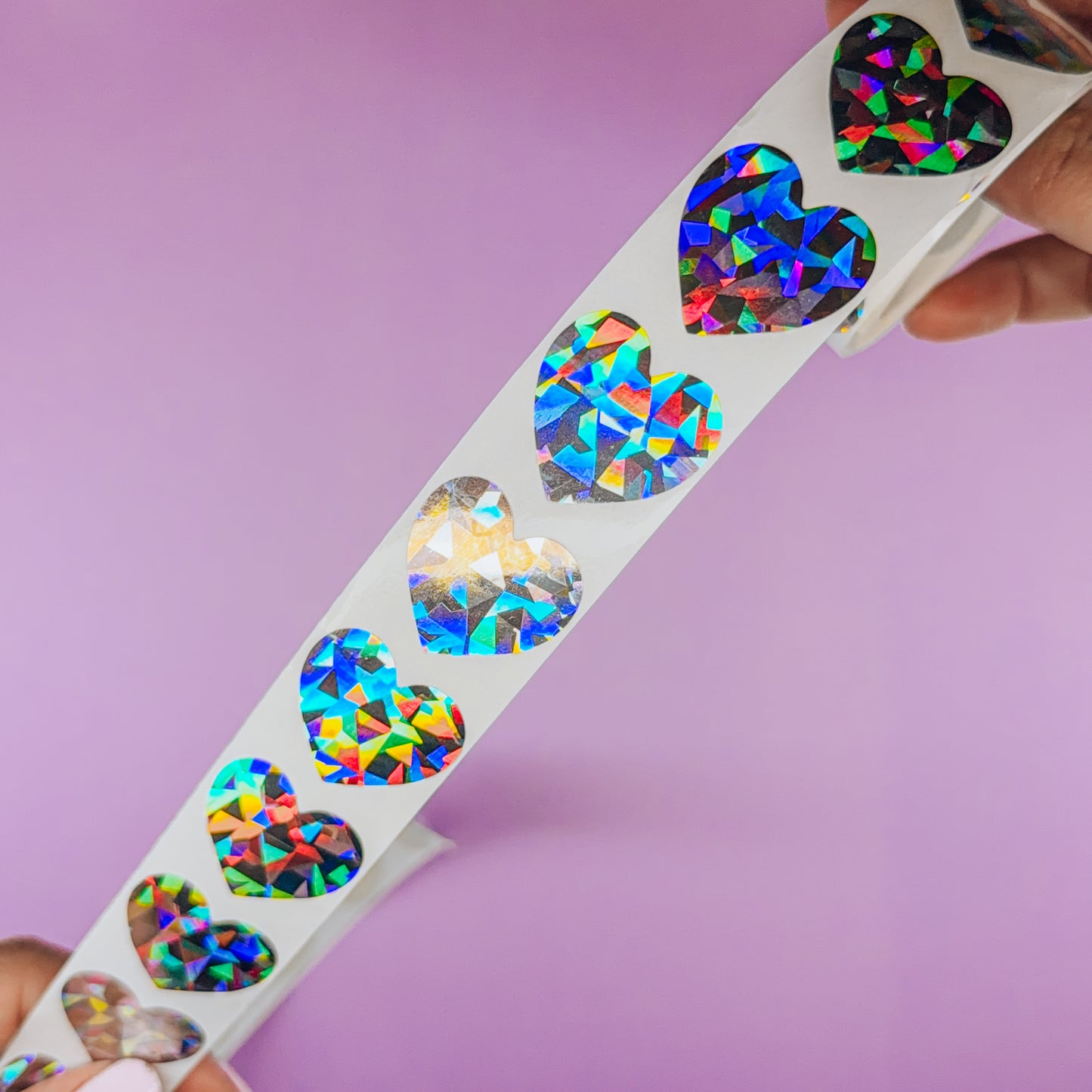 JUNK JOURNAL - HOLO Sticker Roll Sheets (4" to 6" each)