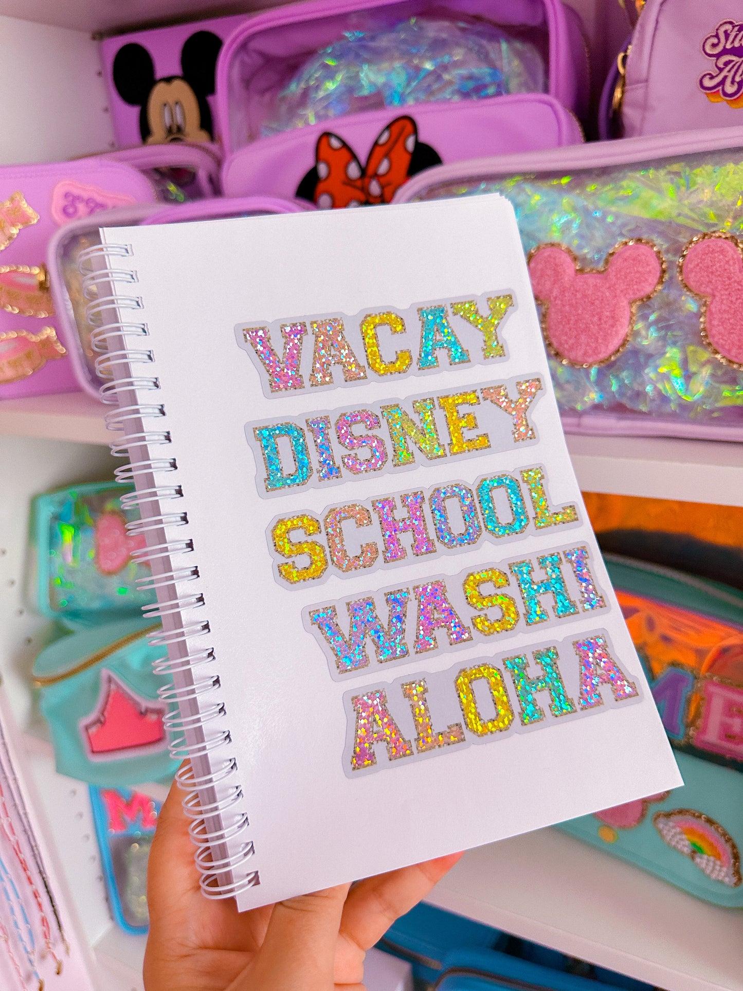 *DOLLAR DEALS* Waterproof Sticker - Varsity Letter "SCHOOL
