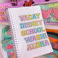 *DOLLAR DEALS* Waterproof Sticker - Varsity Letter "VACAY"