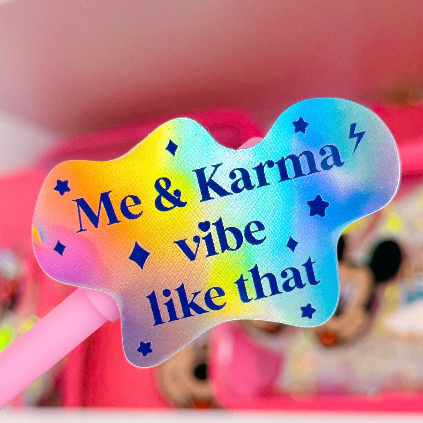 *DOLLAR DEALS* Waterproof Sticker - Me & Karma Vibe Like That