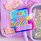 Waterproof Sticker - Washi Stack (Purple)