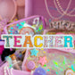 *DOLLAR DEALS* Waterproof Sticker - Varsity Letter "TEACHER"