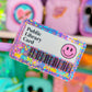 Waterproof Sticker - Library Card
