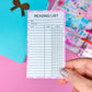Paper Sticker - Reading List