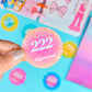 Glitter Paper Sticker - Angel Number