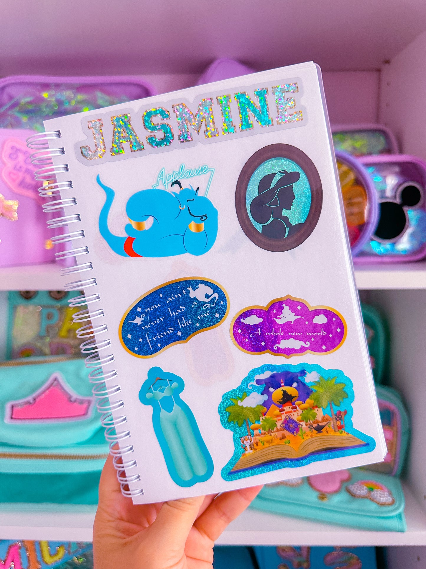 Waterproof Sticker - (Jasmine) Book Spine