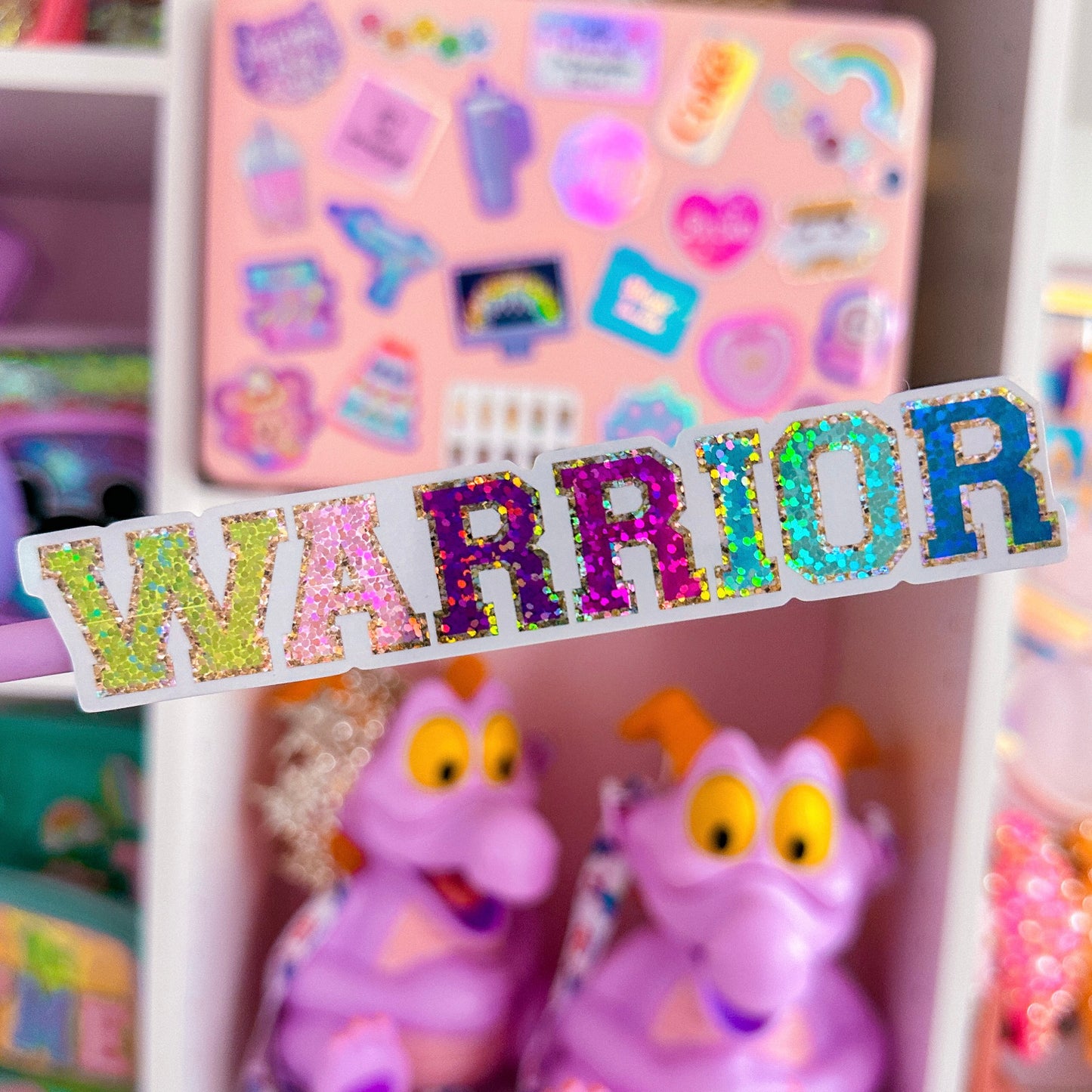 *DOLLAR DEALS* Waterproof Sticker - Varsity Letter "WARRIOR"