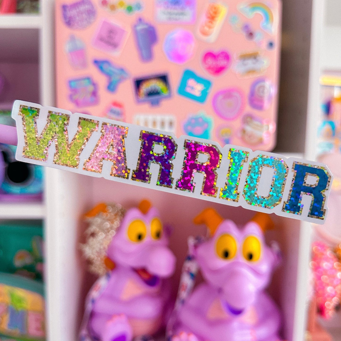 *DOLLAR DEALS* Waterproof Sticker - Varsity Letter "WARRIOR"