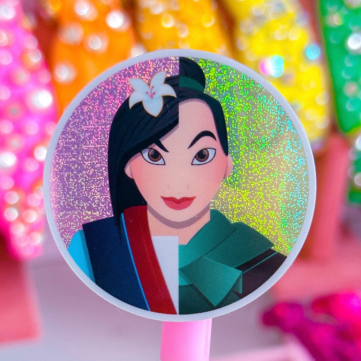 *DOLLAR DEAL* Waterproof Sticker - (Mulan) Dual Profile