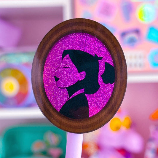 Waterproof Sticker - (Mulan) Princess Profile