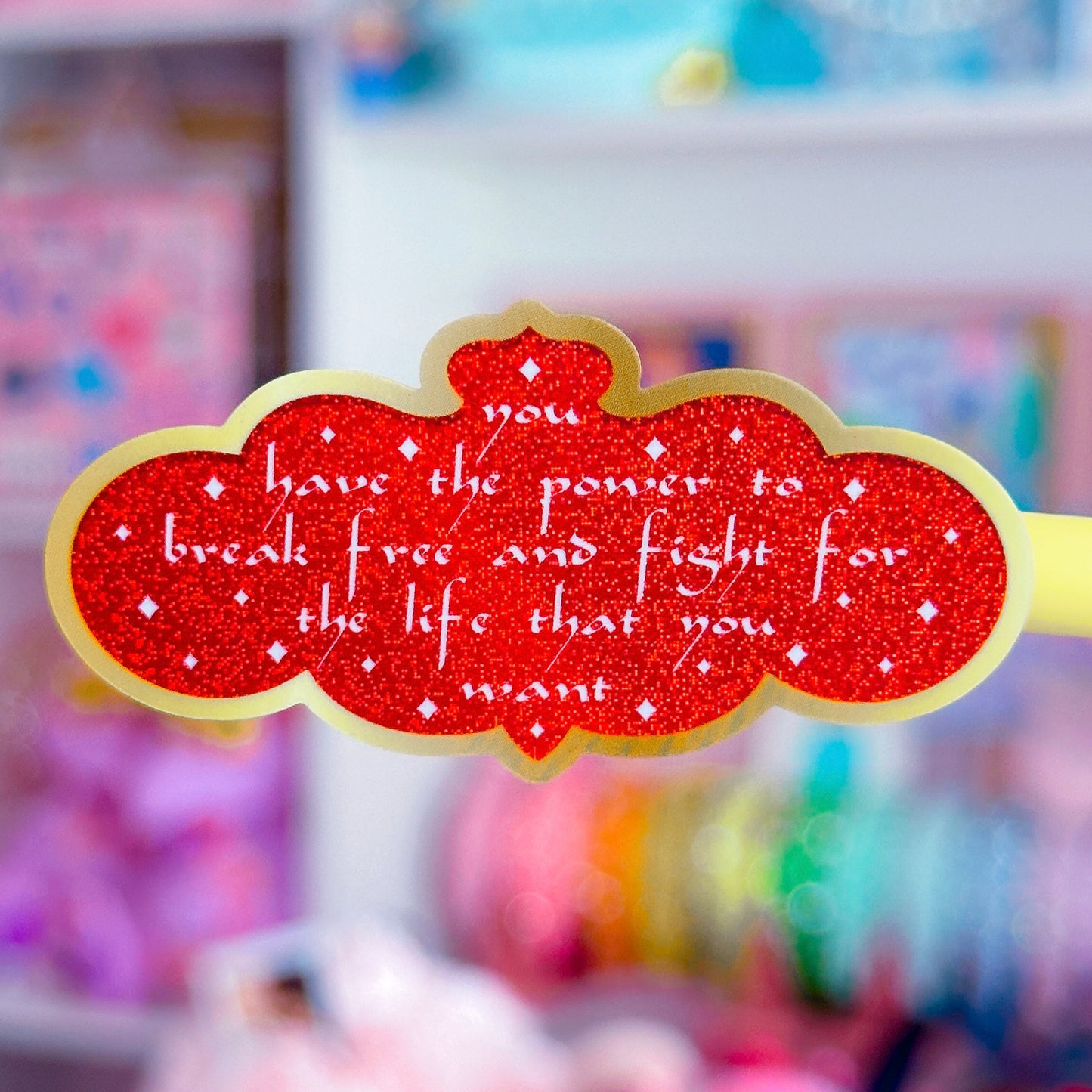 *DOLLAR DEAL* Waterproof Sticker - (Jasmine) Break Free